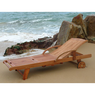 Afrin 195cm Long Reclining Eucalyptus Single Chaise