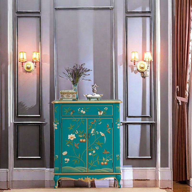 Buffet décoratif en bois massif