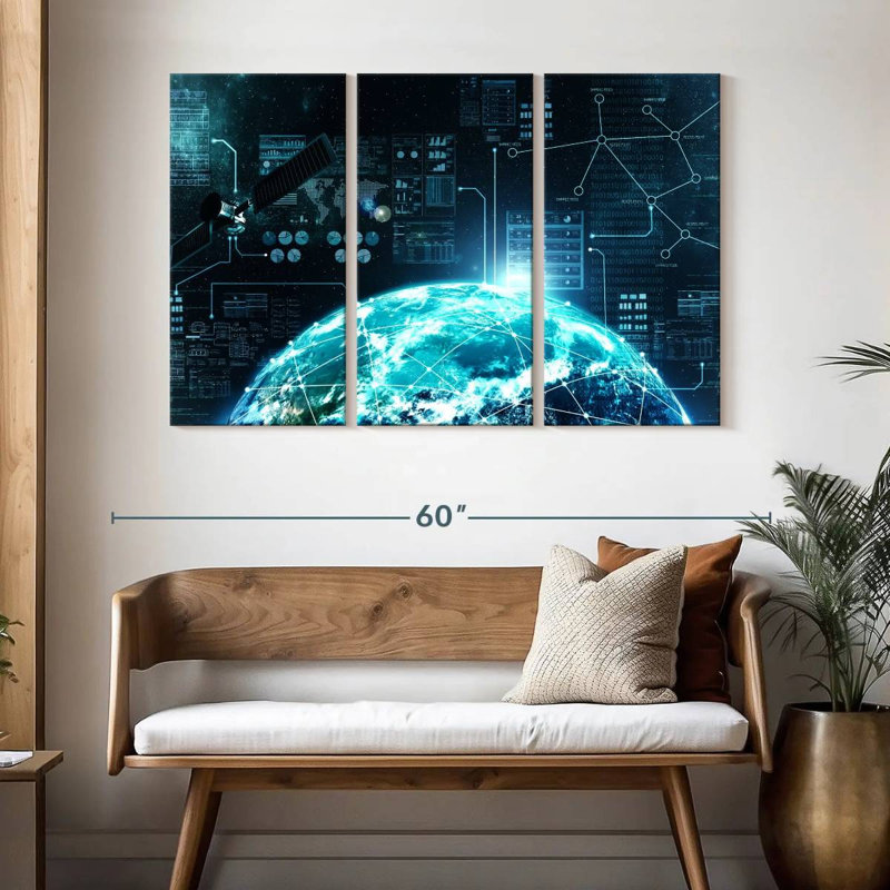 Keiri Internet In Space, 32" H x 50" W