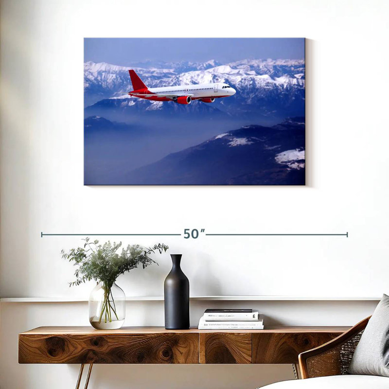 Mehar Airplane Over Snowy Mountain
