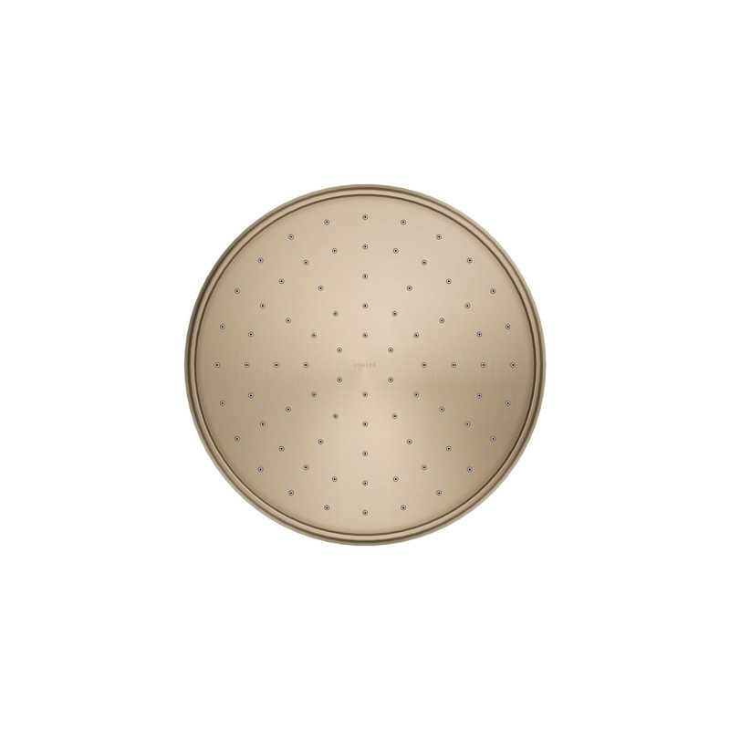 Traditional Round 10" Rainhead with Katalyst Air-Induction Spray, 2.5 Gpm, Vibrant Brushed Bronze, 2.5 Gpm