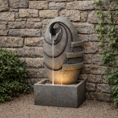 Floor Fountain with Lights