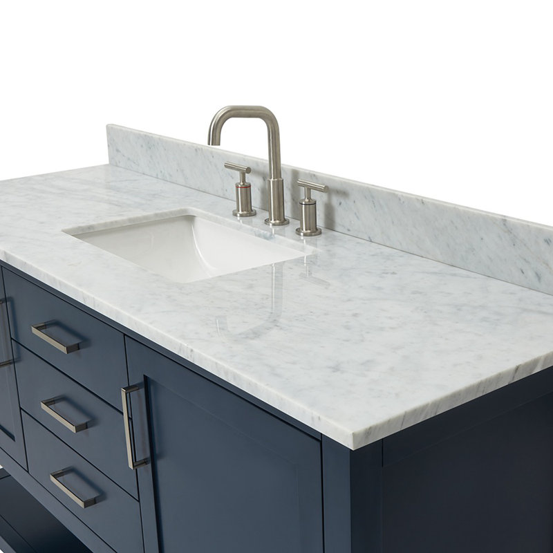 Bayhill 61'' W Single Vanity, Midnight Blue