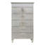 Commode 5 tiroirs Jassel en argent et miroir