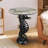Unique Seahorse Statue Base End Table 