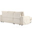 Canapé-lit modulaire à 3 places avec rangement et porte-gobelets en beige-1539999073