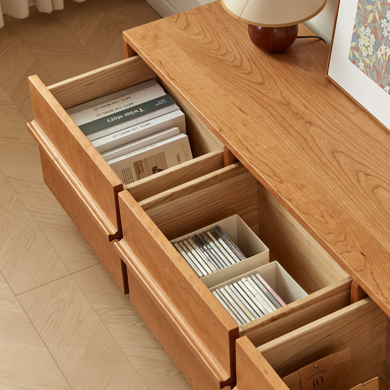 Simple Solid Wood TV Cabinet