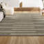 Tapis gris / ivoire à rayures berbères Colline-1461392940