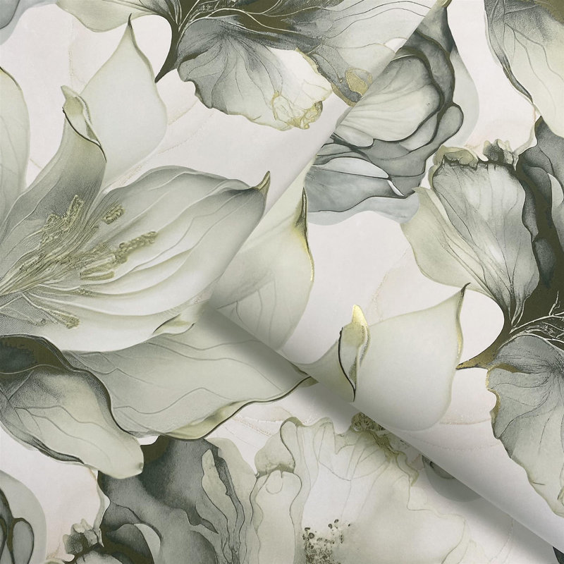 Altom 10m x 53cm Matte Wallpaper Roll, Green