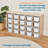 ECR4Kids Scoop Front Storage Bin, Multipurpose Organization, 20-Piece-100481572
