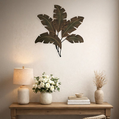 Coastal Plants & Flowers Wall Decor on Metal