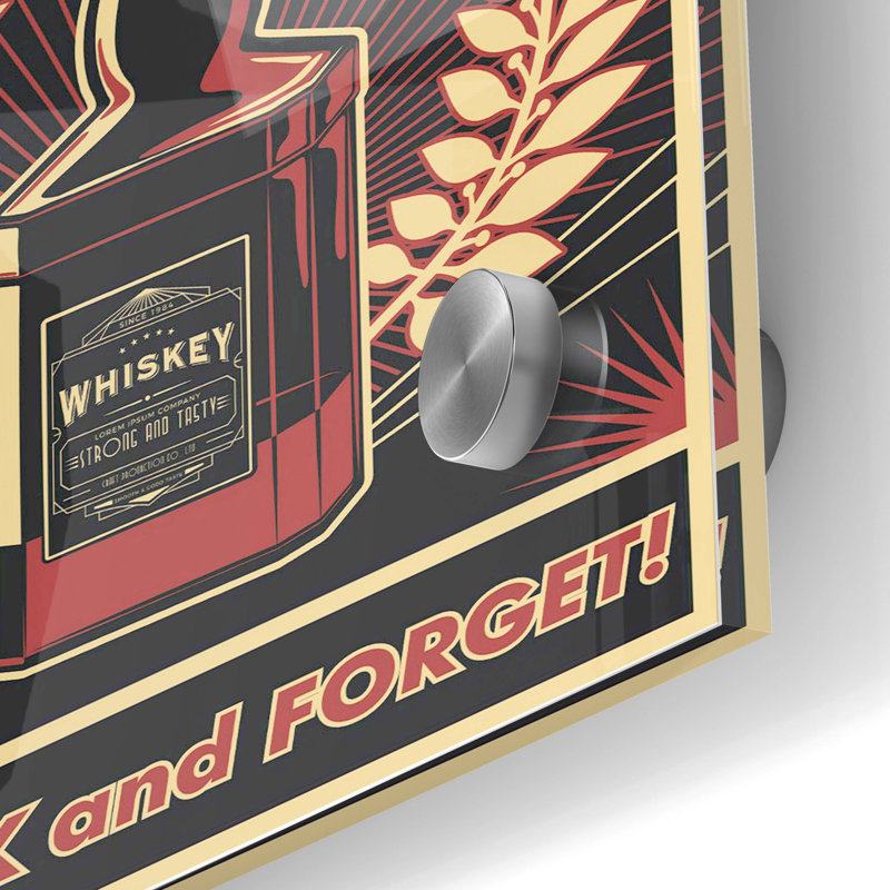 " Whiskey " by Maxim, 36" H x 24" W x 0.2" D