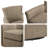 Belmont Vegan Leather Swivel Accent Chair-1020076953