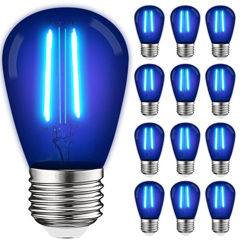 0.5 Watt S14 LED Colored String Light Bulb, E26/Medium (Standard) Base