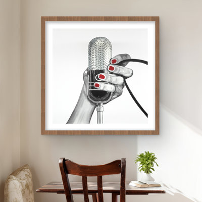 Sing Sing Life - Woman, reproduction encadrée avec passe-partout | Décoration intérieure