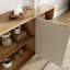 Buffet Mid-Century géométrique en bois avec rangement polyvalent