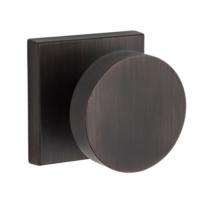 Contemporary Single Dummy Door Knob, Venetian Bronze