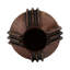 Vase sculptural en métal sculpté pour salon-712236725