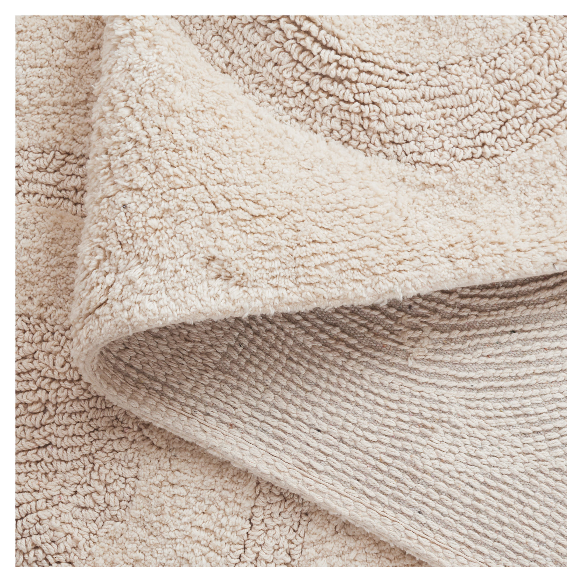 Mullen Handmade Recycled Cotton Ivory Rug, Rectangle 3' x 5'