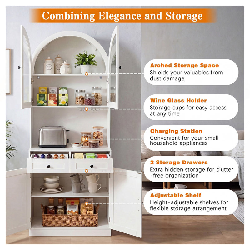 Armoire garde-manger 75 po Farmhouse