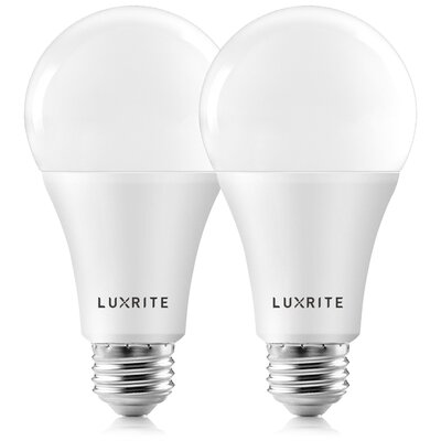 22 Watt (150 Watt Equivalent), A21 LED, Dimmable Light Bulb, E26/Medium (Standard) Base -  Luxrite, LR21450-2PK