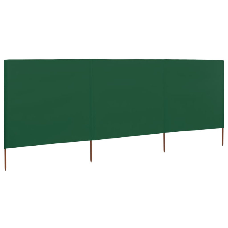 Kendry Solid Wood Folding Room Divider, 62.99cm H x 157.48cm W x 3cm D, Green, 3