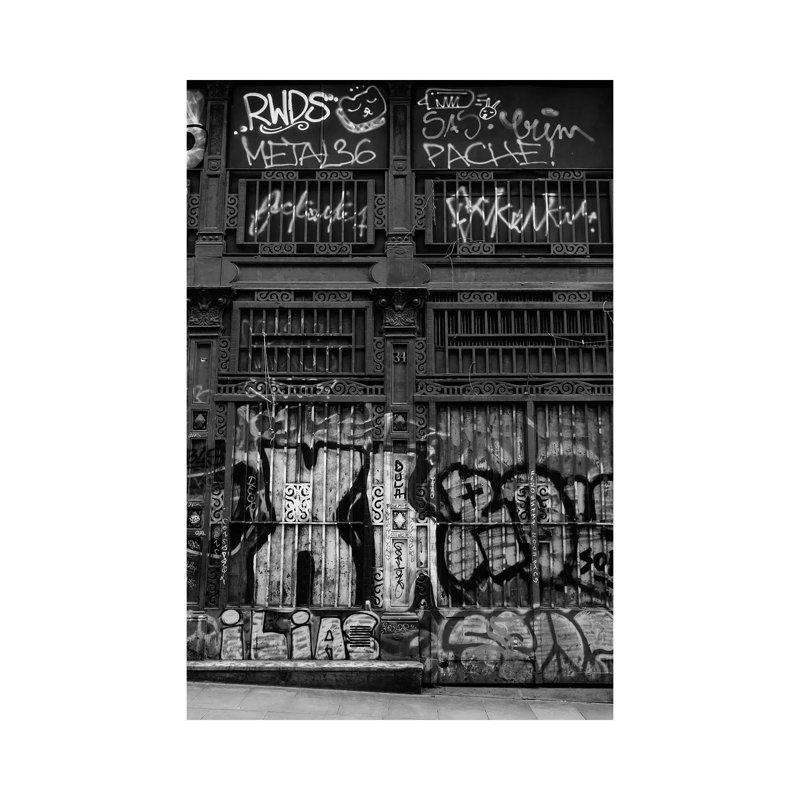 Barcelona Graffiti by Bethany Young - Print on Canvas, Wrapped Canvas, 66.04cm H x 45.72cm W x 1.91cm D