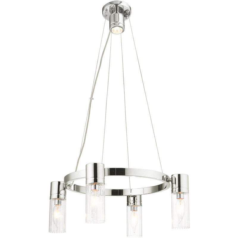 4 - Light Wagon Wheel Chandelier
