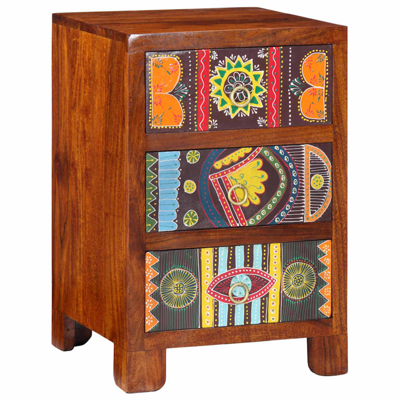 40cm W Solid Wood Bedside Table