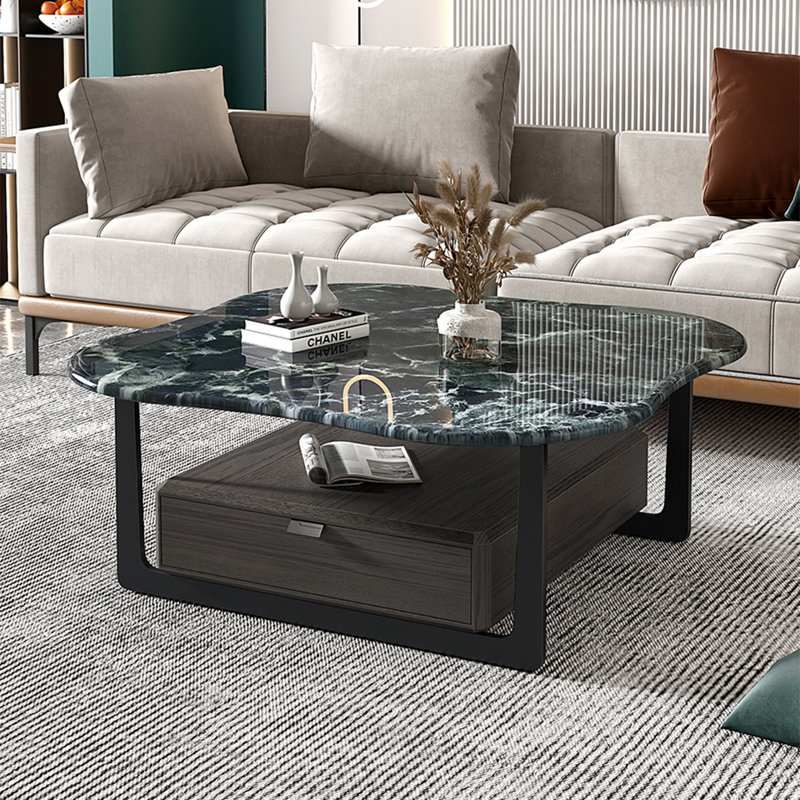 Table basse moderne en pierre supercristalline