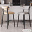 Chaise d'appoint rembourrée grise (ensemble de 2)-150263068-150263059
