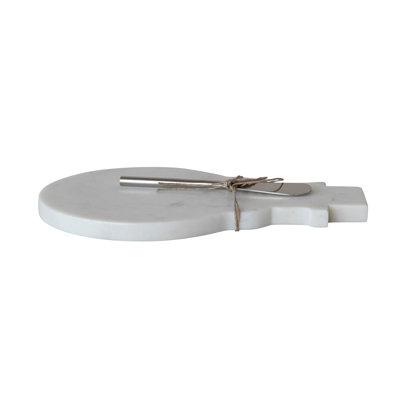 Genuine Marble Snowman Cheese Board