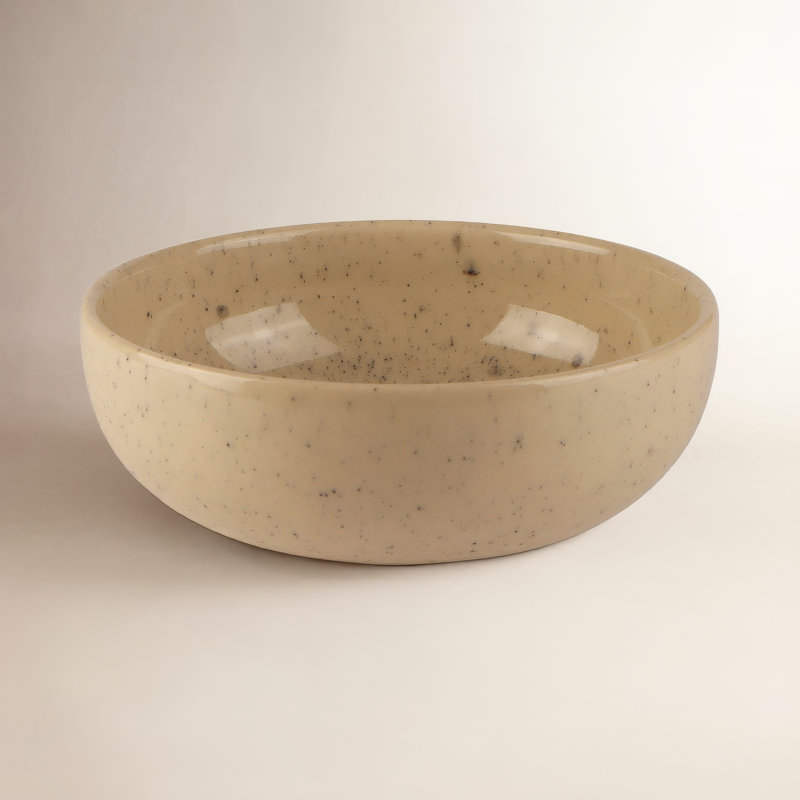 Larea 11 oz. Bol à dessert en grès, Beige