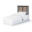 Lit de bébé Connelly Mini avec surmatelas noir / noyer rétro-1347670619