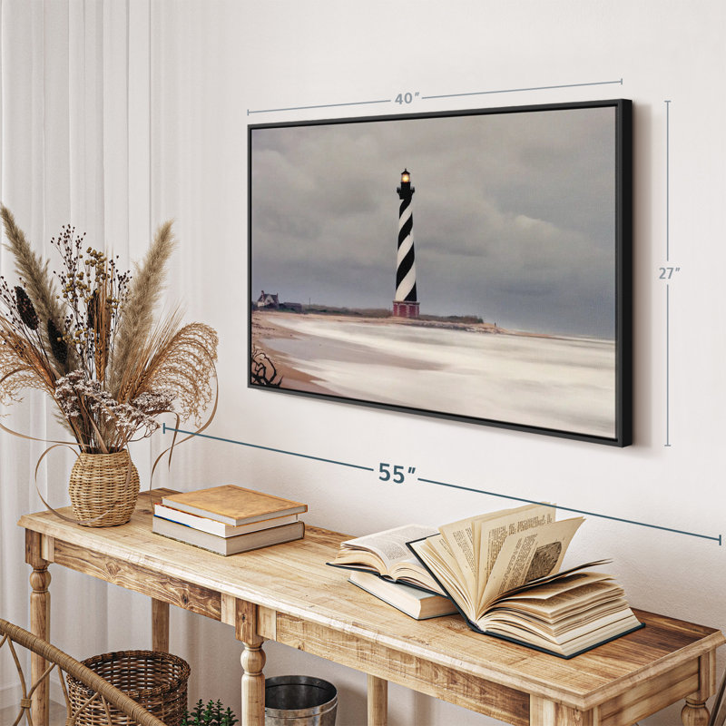 Impression sur toile Stormy Cape Hatteras, H 27 po x l 40 po