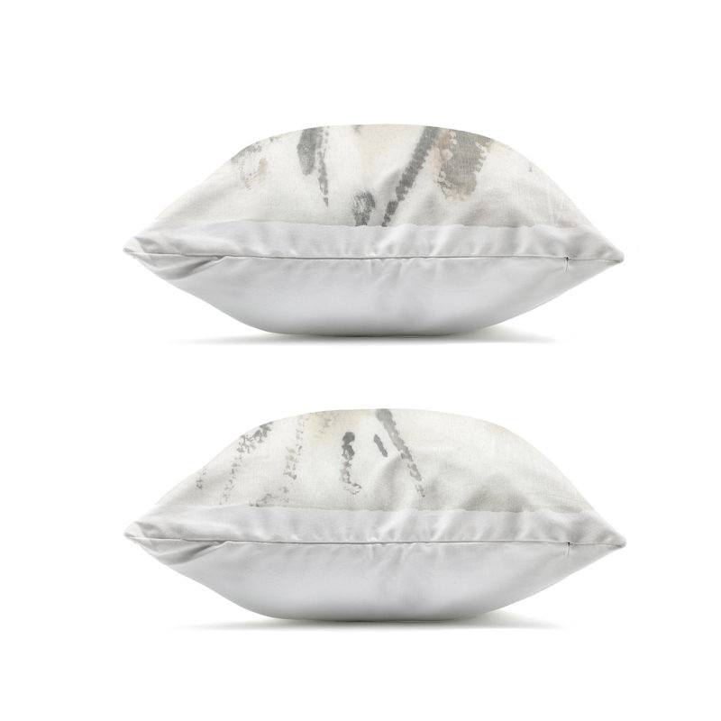 Neutral Soft Embers 2 Piece Outdoor Printed Pillow Set design by June Erica Vess