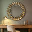 Montz Wood Round Wall Mirror-1570520899