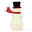 Bonhomme de neige lumineux de Noël de 83,5 cm avec couronne et 80 DEL