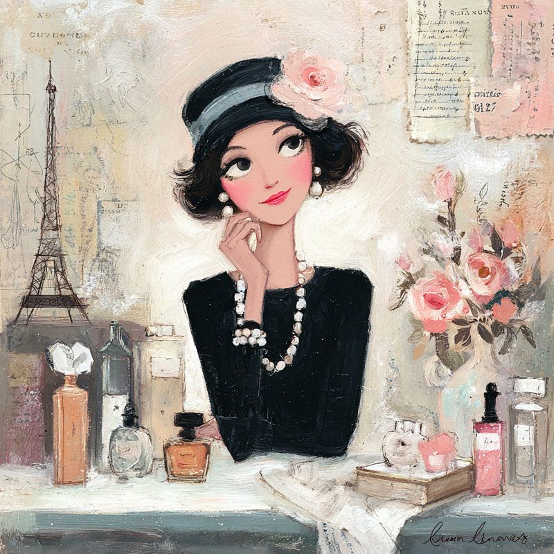 Romantic Paris Style Wrapped Canvas Wall Art