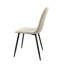 Ensemble de 4 chaises de salle à manger confortables en métal pour la cuisine