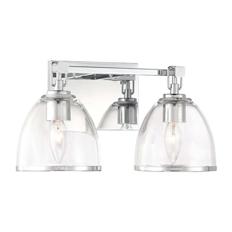 Meuble-lavabo 2 lumières Wynnfrost, Chrome, 120 Watts