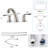 Widespread 2-handle Bathroom Faucet with Drain Assembly-91959720
