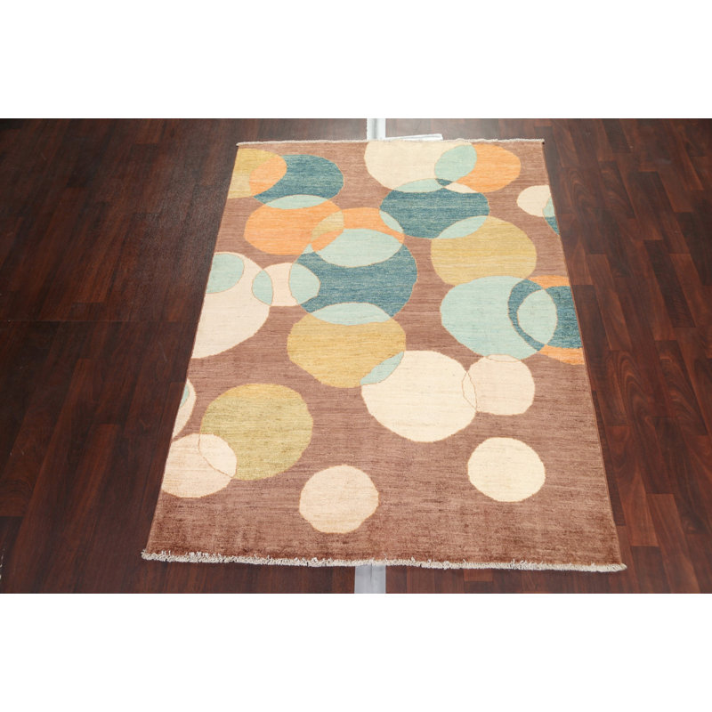 Tapis persan moderne en laine Gabbeh 5 x 6