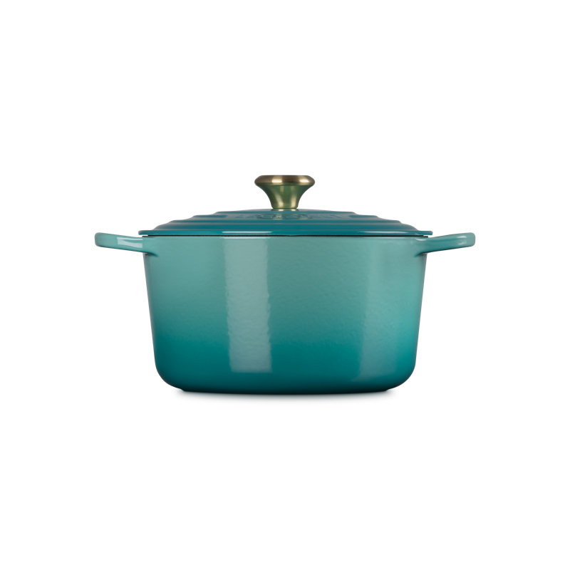 Le Creuset Signature Enameled Cast Iron Deep Round Dutch Oven 6.5 Qt., Marseille, Marseille, 6.5 quarts
