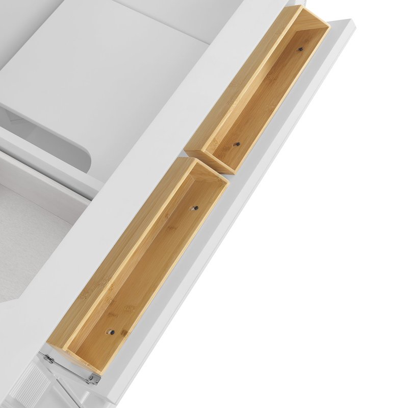 Lorelai 36'' W Single Vanity, White Zeus, Bright White, 8" Widespread