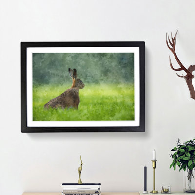 Lone Hare - Picture Frame Painting Print