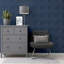  Navy Blue Washed Panel Wallpaper - Faux Paneling Effect - Visible Wood Grain Effect - Easy to Install - Paste The Paper - Feature Wall or Full Room Very On-Trend - 909601