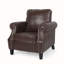 Fauteuil d'appoint à accoudoirs roulés