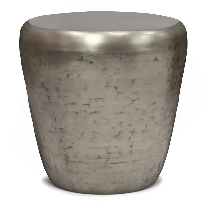 Metal Side Table, Gray