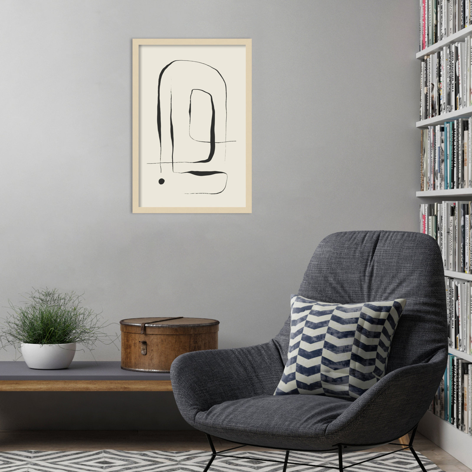 Galya "The Point No. 2" Print by Treechild, Brown, 25" H x 17" W